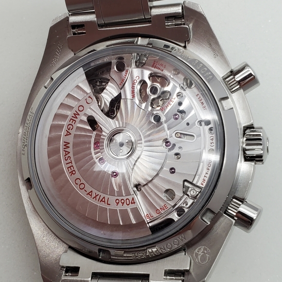 100% Authentic OMEGA Speedmaster Co-Axial Chronograph Moonphase Watch - Picture 13 of 16